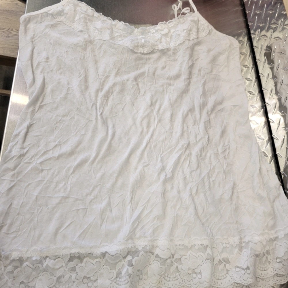 Maurices Solid Lace Nylon Layering Tank